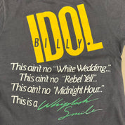 J- Vintage '86 Billy Idol Picture Tour Single Stitch Tee - L