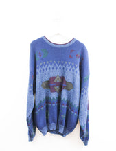 Load image into Gallery viewer, Vintage Urban Works Flowers &amp; Pattern Knit Sweater
