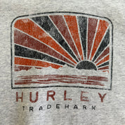 J- Vintage Hurley Trademark Logo & Graphic Hoodie - L