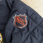 Vintage 90s Boston Bruins NHL Starter Zip Up Winter Jacket - L
