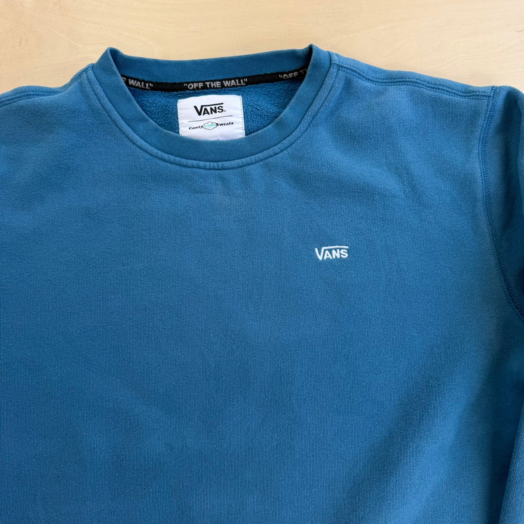 J- Vintage Vans Embroidered Logo Comfy Cush Sweats Crewneck - L