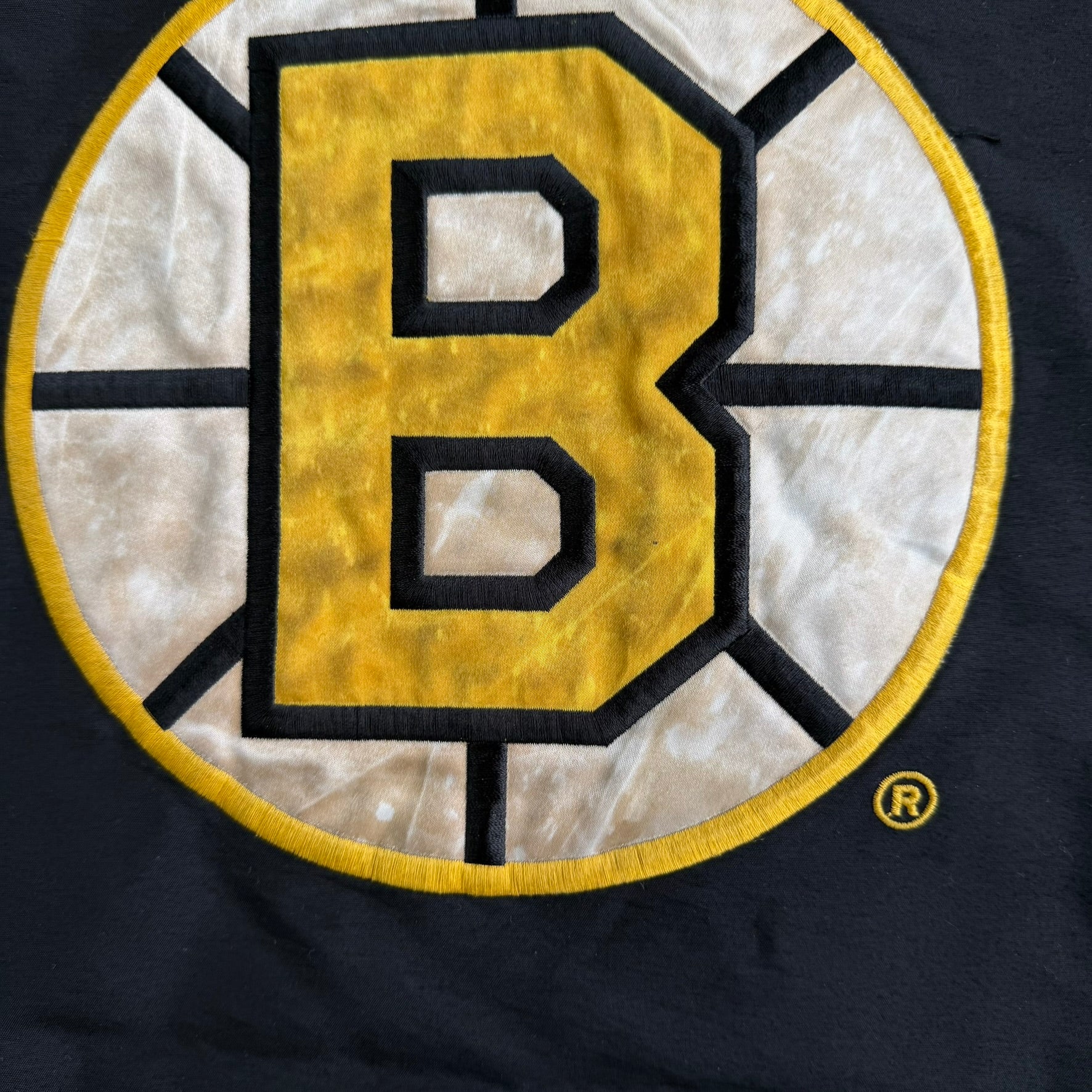 Vintage 90s Boston Bruins NHL Starter Zip Up Winter Jacket - L