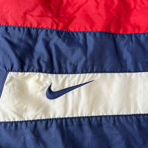D- Vintage 90s Nike Color Block Zip Up Windbreaker Navy/Red