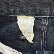 Vintage Carhartt Made In USA Black Double Knee Canvas Workwear Pants - 28x29