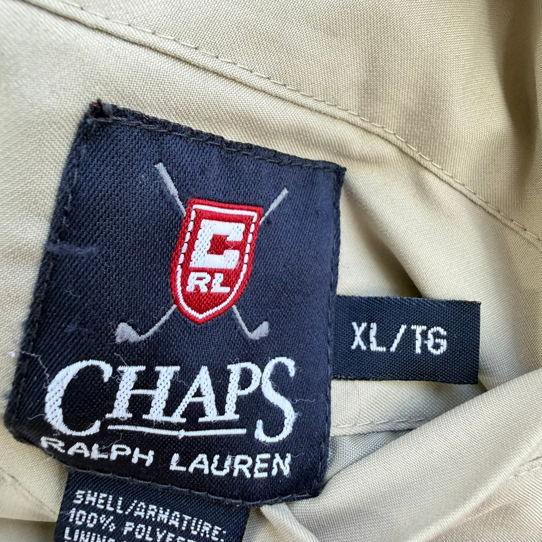 J- Vintage Ralph Lauren Chaps Golf Reversible Harrington Jacket - XL