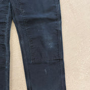 Vintage Carhartt Made In USA Black Double Knee Canvas Workwear Pants - 34x32