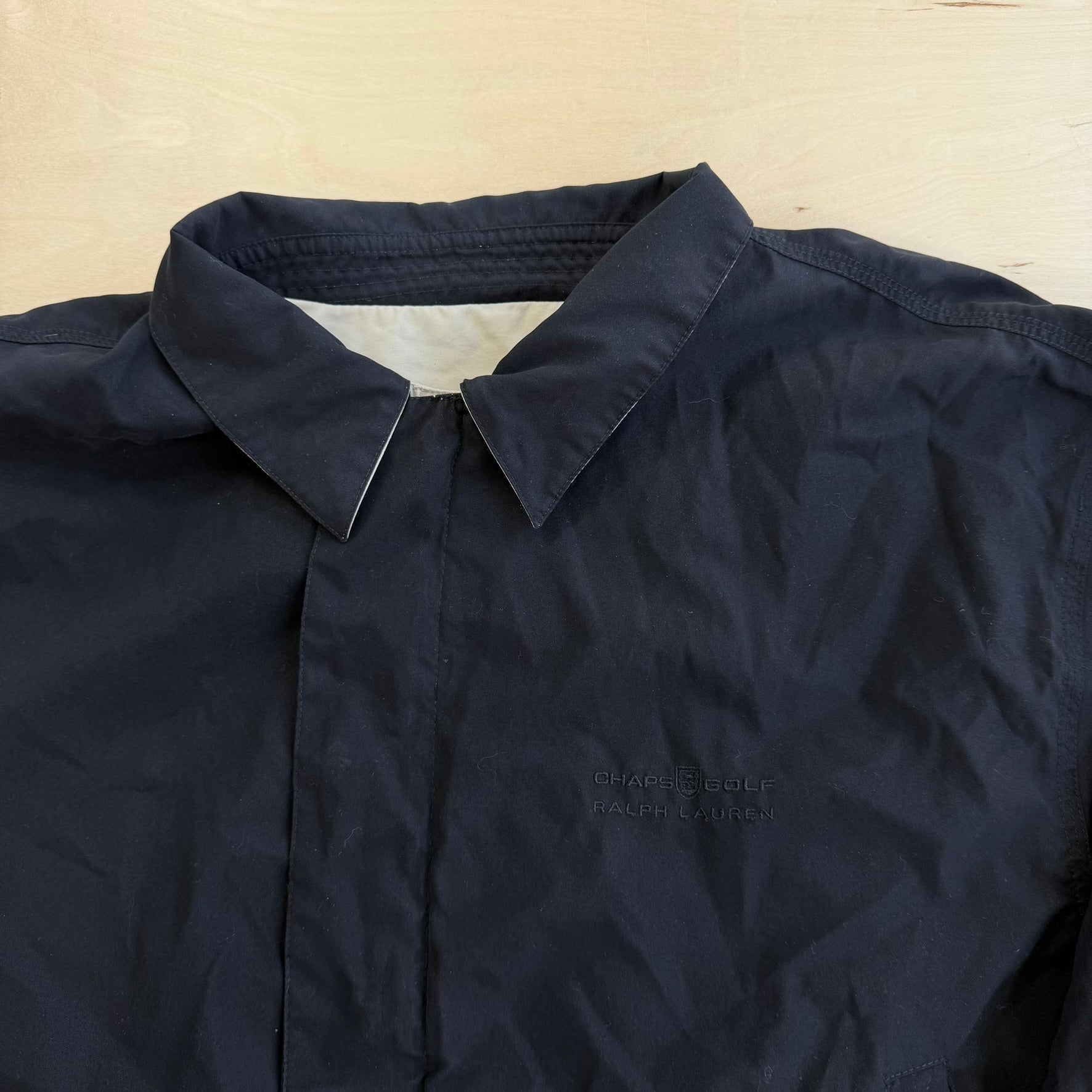 J- Vintage Ralph Lauren Chaps Golf Reversible Harrington Jacket - XL