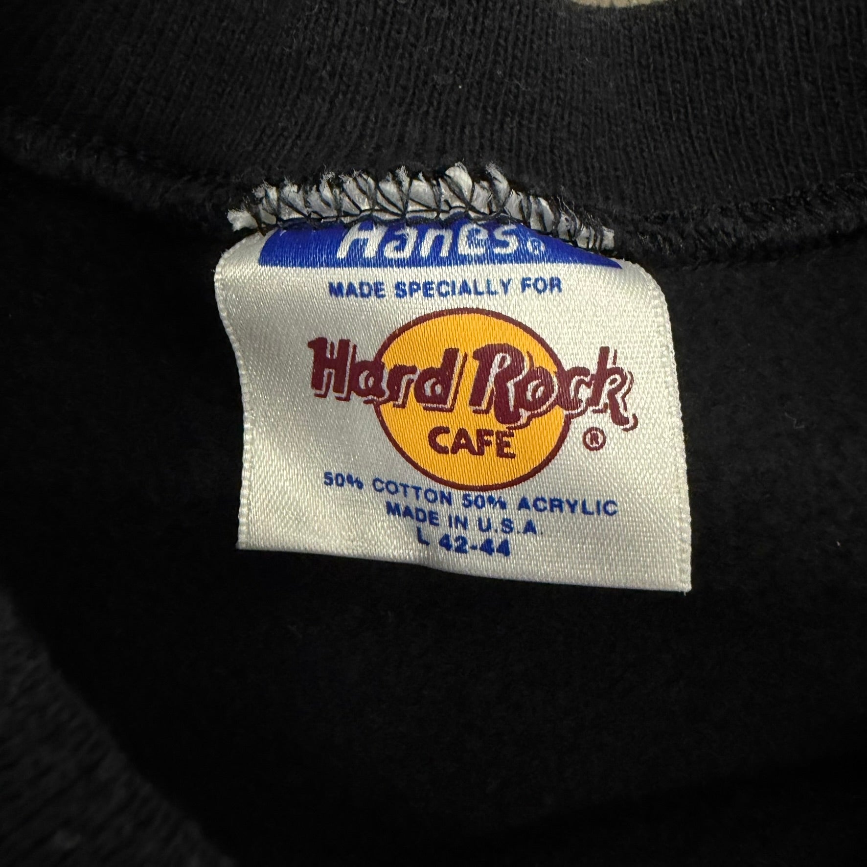 J- Vintage Hard Rock Cafe Orlando Graphic Made In USA Crewneck - L