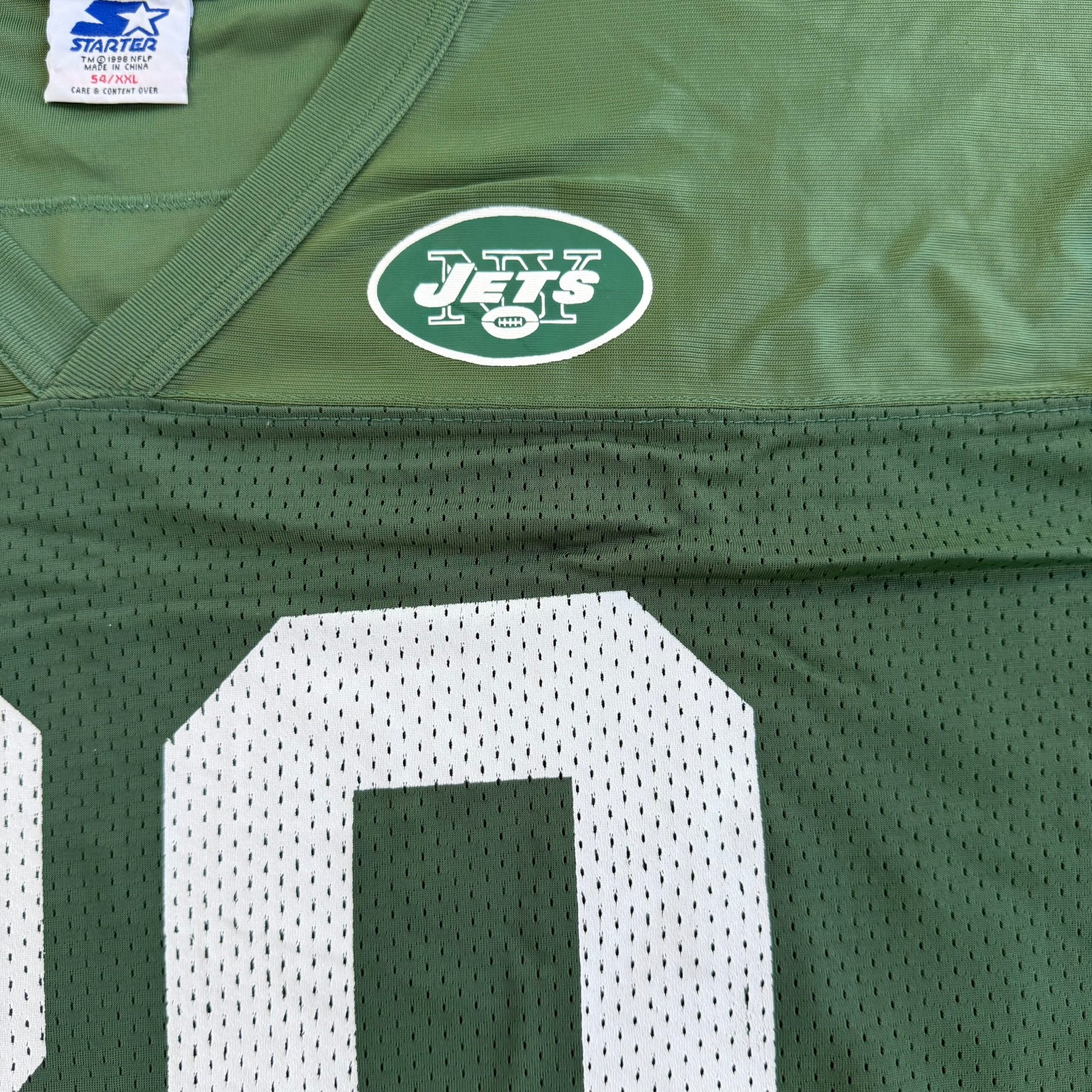 J- Vintage New York Jets NFL Starter Wayne Chrebett 80 Football Jersey - 2XL