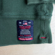 Vintage 90s Polo Jeans RL Embroidered Text Crewneck - L
