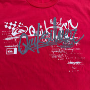 J- Vintage Quicksilver Logo & Text Graphic Tee - XL