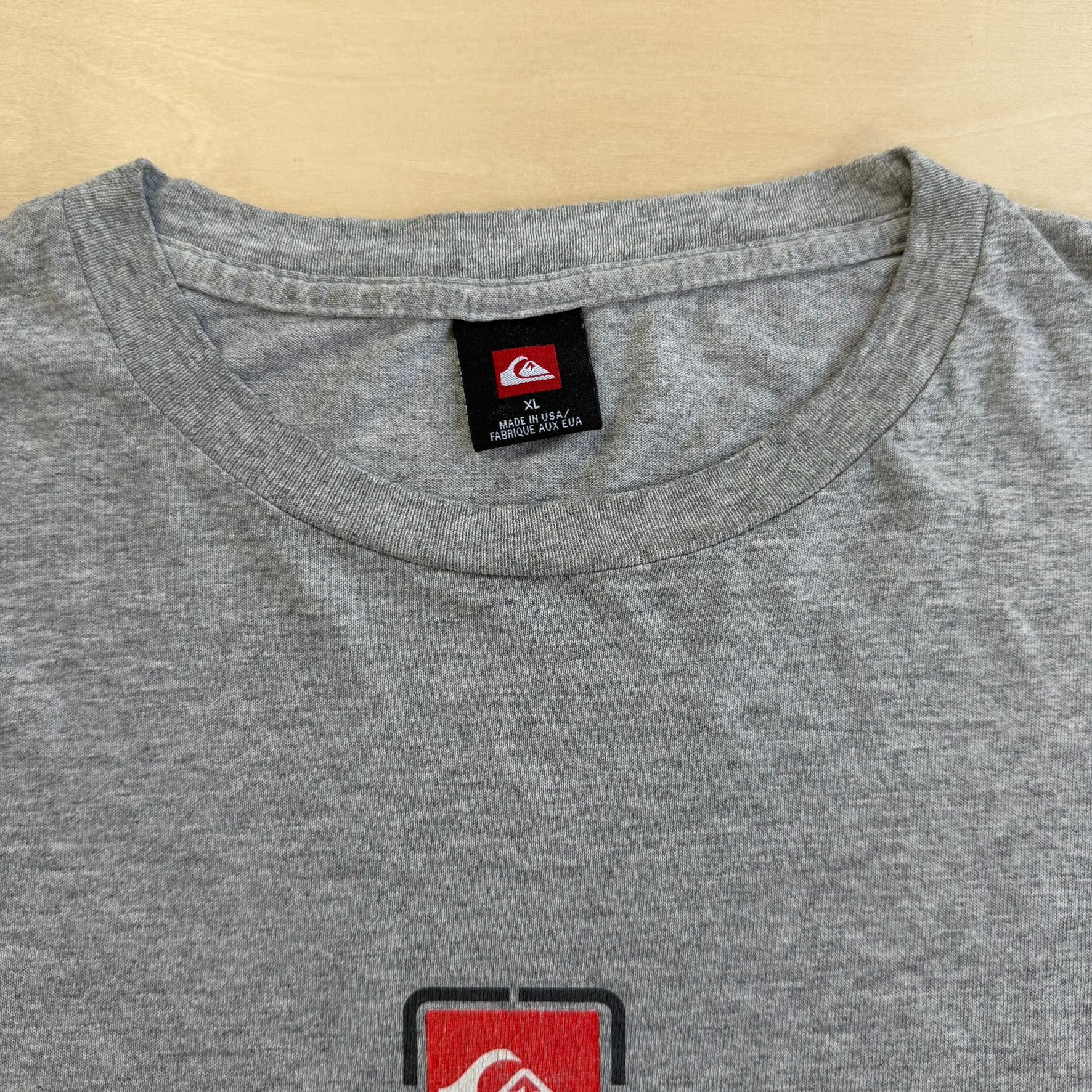 J- Vintage Quicksilver Logo & Graphic Made In USA Tee - XL