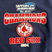 Vintage '04 Boston Red Sox MLB World Champions Graphic Hanes Tag Crewneck - M