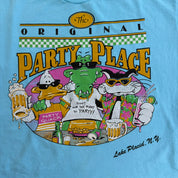 J- Vintage 90s Lake Placid Original Party Place Graphic Made In USA Single Stitch Tee - L