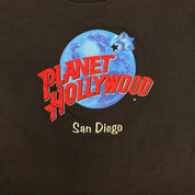 J- Vintage '91 Planet Hollywood San Diego Graphic Made In USA Single Stitch Tee - M