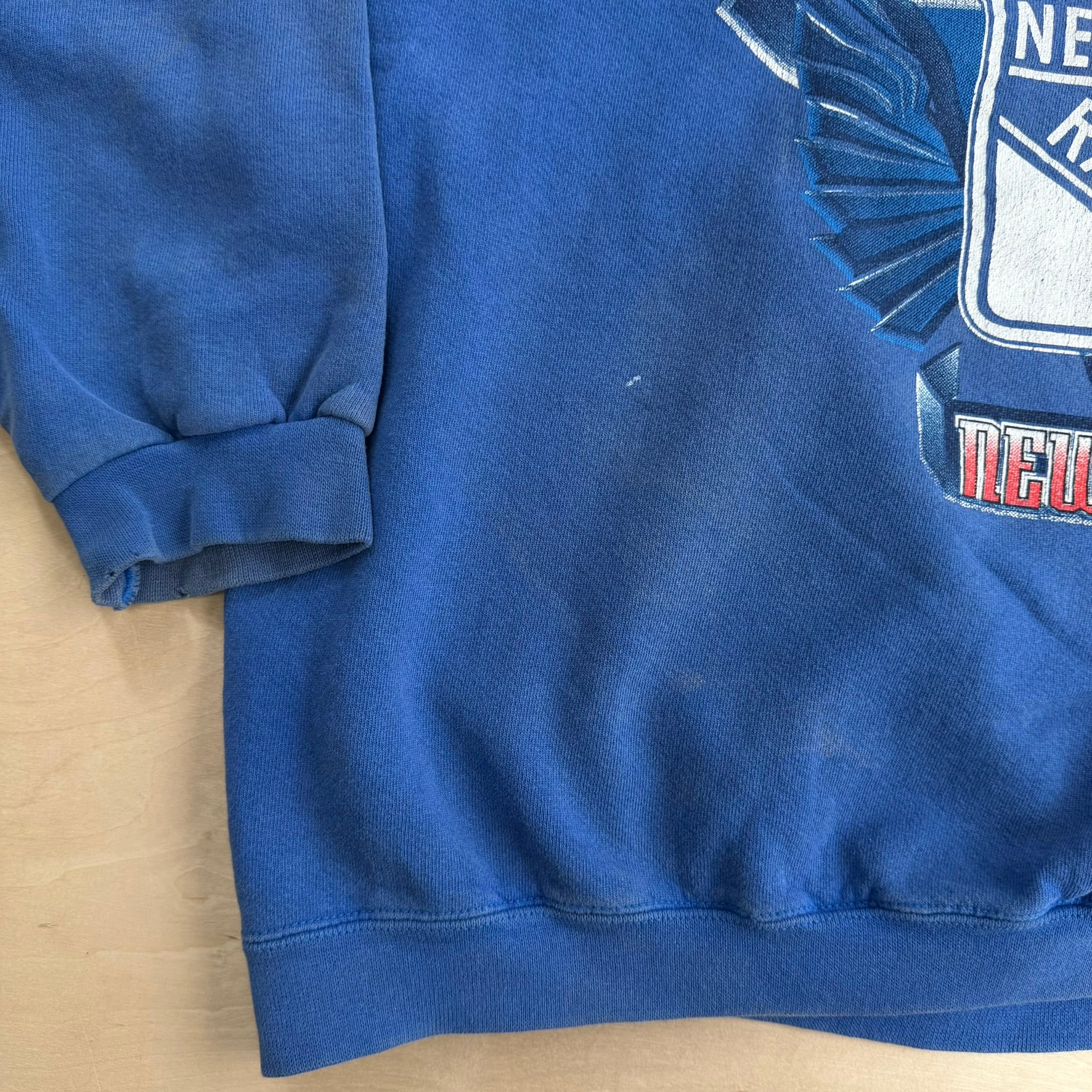 Vintage 90s New York Rangers NHL Logo Athletic Graphic Logo Made In USA Crewneck - XL