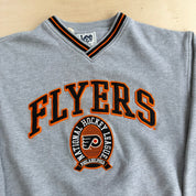 Vintage 90s Philadelphia Flyers NHL Lee Embroidered Logo Crewneck - M