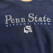J- Vintage Penn State Nittany Lions Embroidered Logo & Text Made In USA Crewneck - 2XL