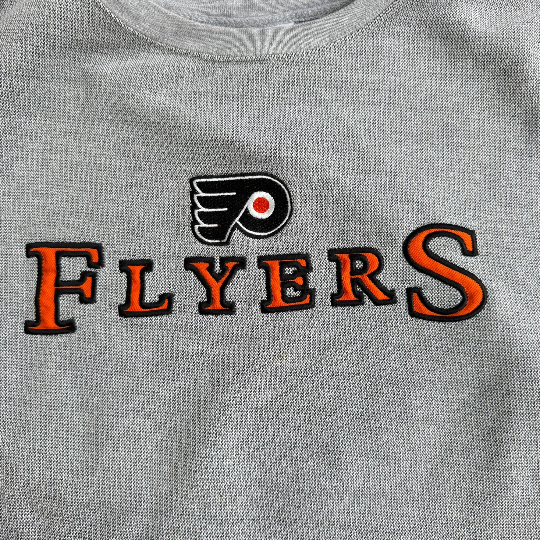 Vintage Philadelphia Flyers NHL Embroidered Logo Crewneck - XL