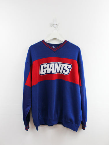 VINTAGE NFL NEW YORK GIANTS EMBROIDERED RED HOODIE