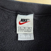 Vintage 90s Nike Embroidered Swoosh Black Crewneck - XL