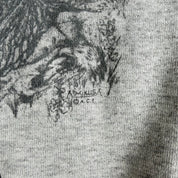 Vintage 90s Alaska Eagle & Moon In Forest Animal Print Graphic Crewneck - XL
