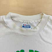 J- Vintage '91 YMCA Alberta Fitness Retreat Graphic & Text Made In USA Single Stitch Tee - L