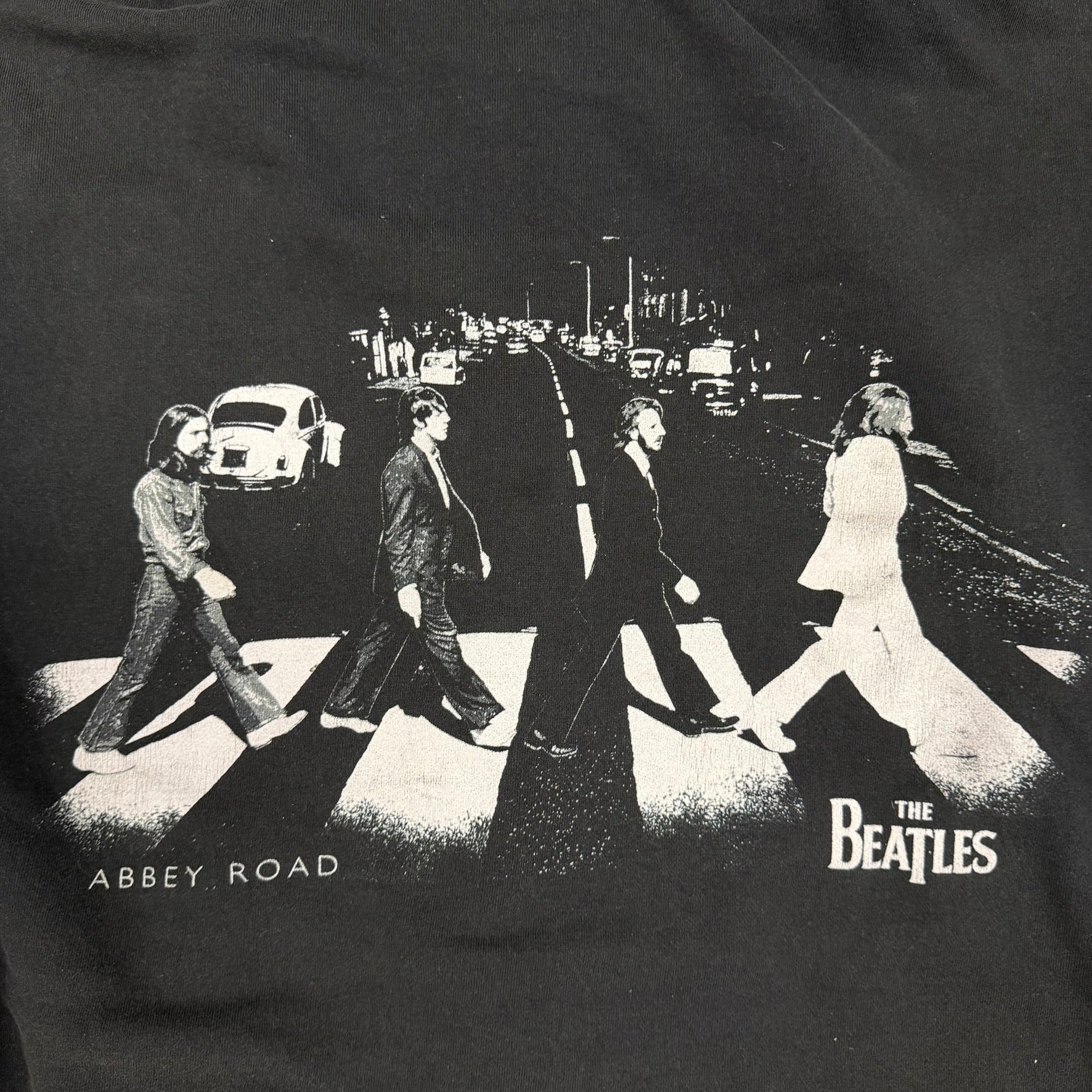 J- Vintage The Beatles Abbey Road Graphic Zip Up Hoodie - L
