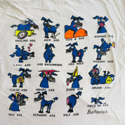 J- Vintage 90s Bahamas Donkey Graphic & Text Made In USA Single Stitch Tee - 2XL (fits L)