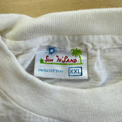 J- Vintage 90s Bahamas Donkey Graphic & Text Made In USA Single Stitch Tee - 2XL (fits L)