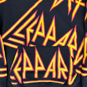 J- '17 Def Leppard All Over Print Text Hoodie - S