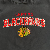 Vintage Chicago Blackhawks NHL Reebok Embroidered Text Graphic Hoodie - XL