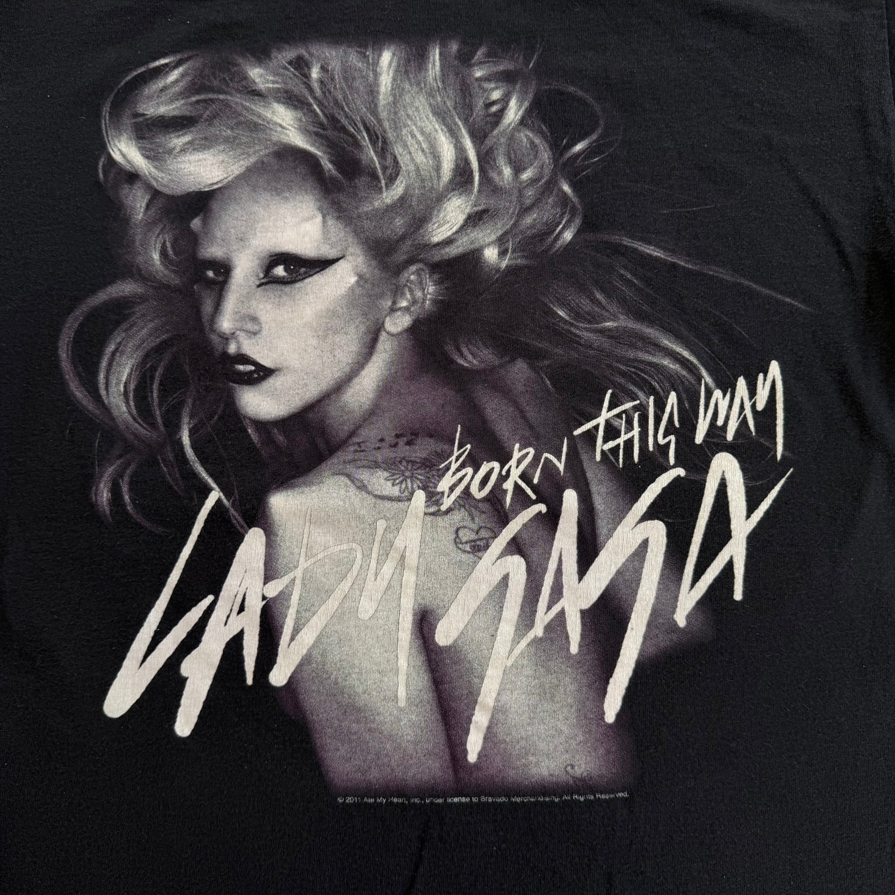 J- Vintage '11 Lady Gaga Born This Way Tour Picture Tee - M