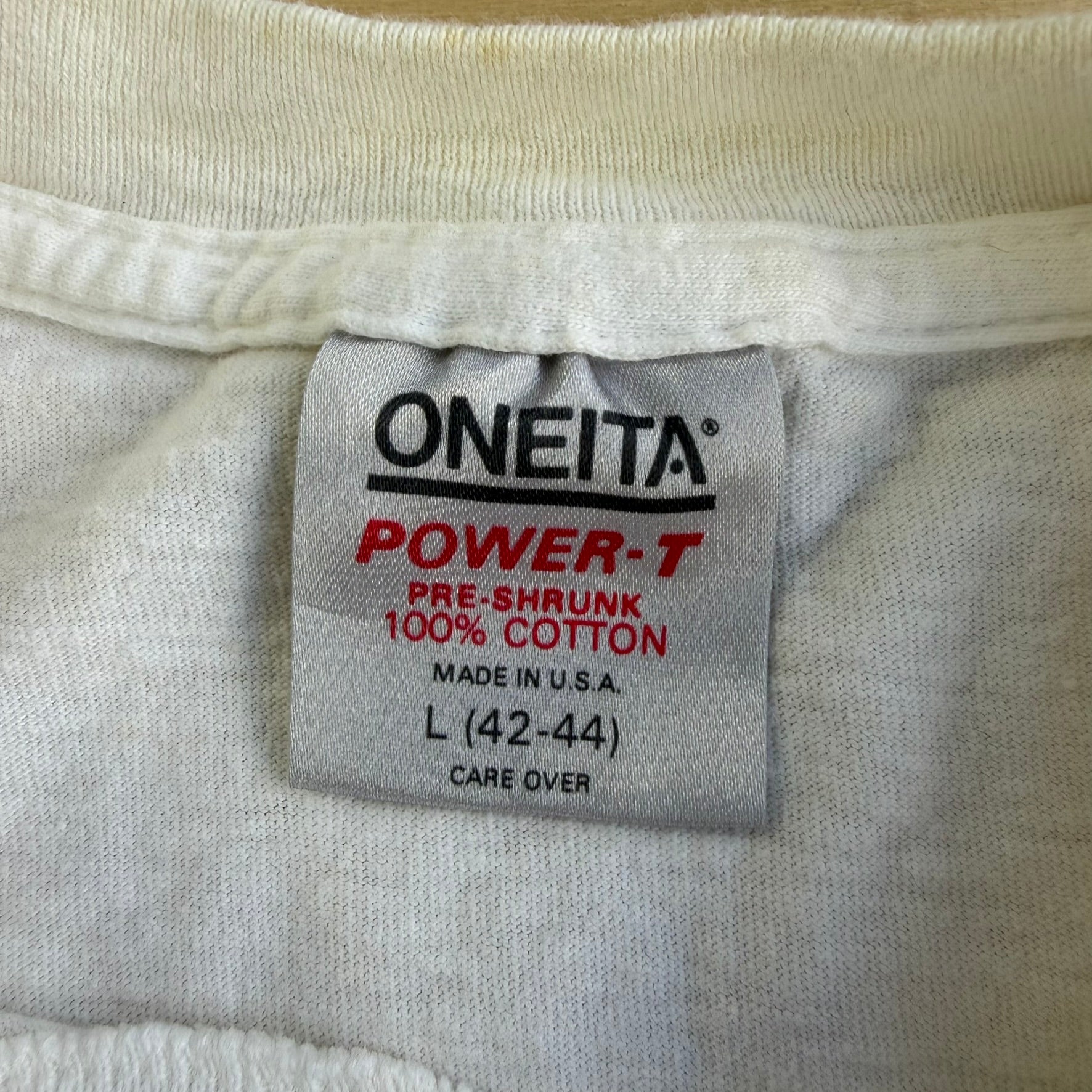 Vintage 90s Support Operation Desert Storm F-15 Eagle Fight Jet Made In USA Single Stitch Tee - L