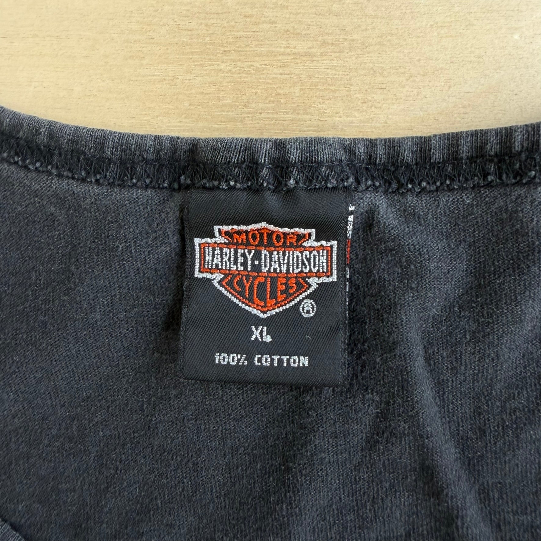 Vintage '95 Harley Davidson Annapolis Maryland Graphic Made In USA Tank Top - XL