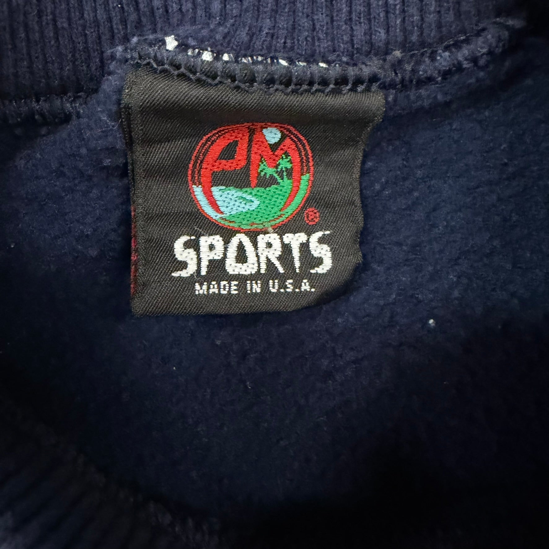 J- Vintage University Of Pitt Embroidered Text & Mascot Made In USA Crewneck - XL