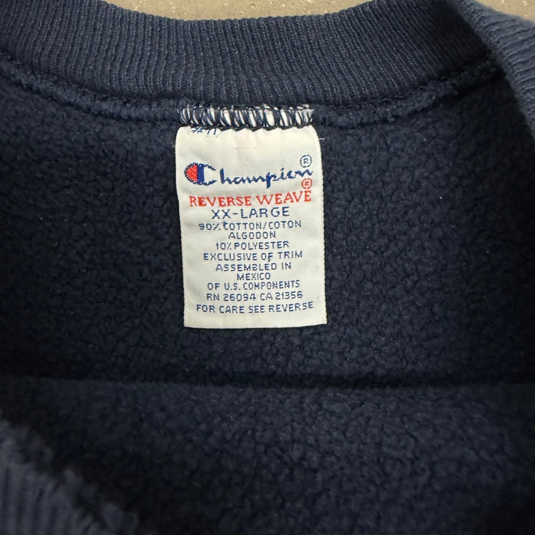 J- Vintage Champion Reverse Weave Podiatric Medicine Text  Crewneck - 2XL