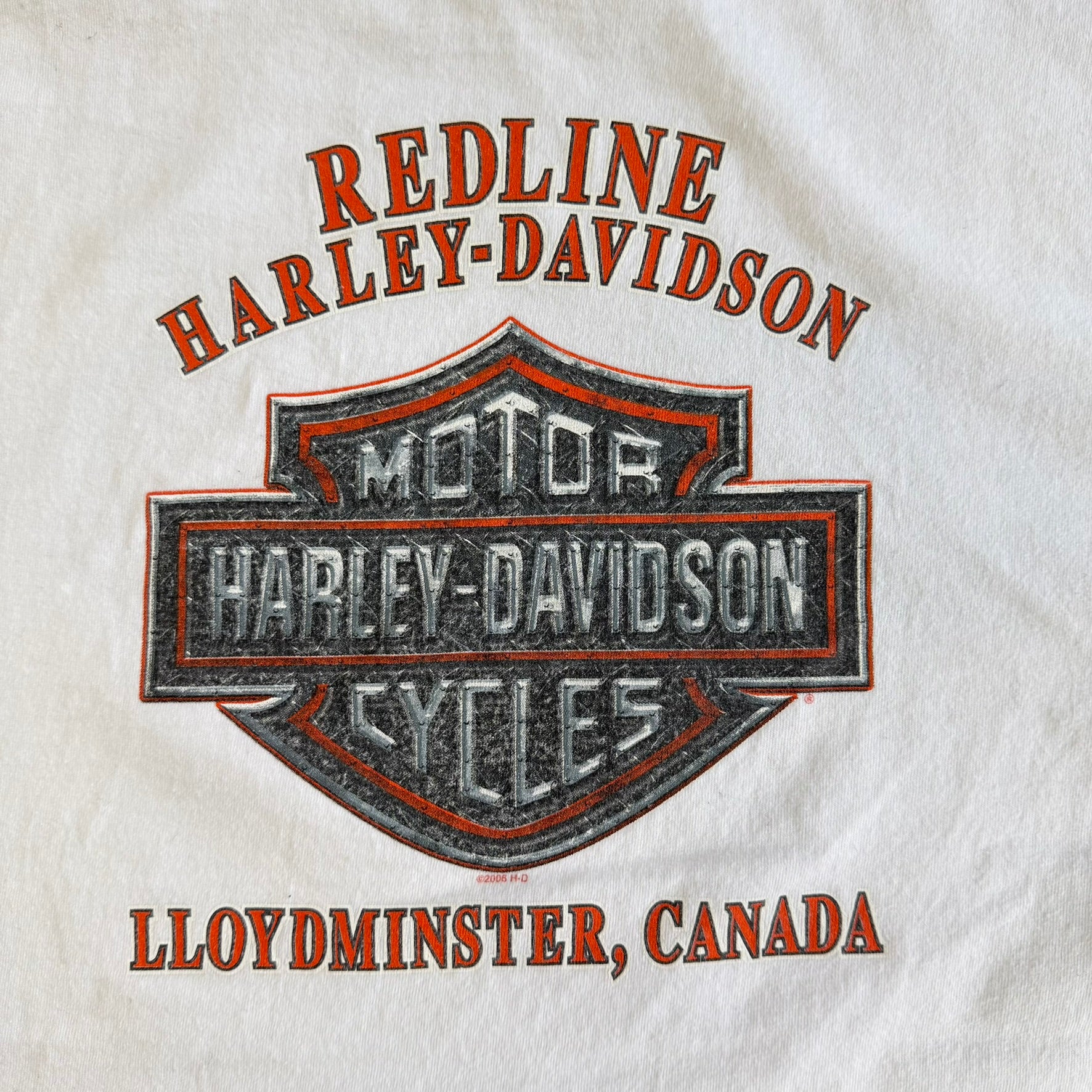 Vintage '06 Harley Davidson Lloydminster Canada Graphic Long Sleeve Tee - 2XL