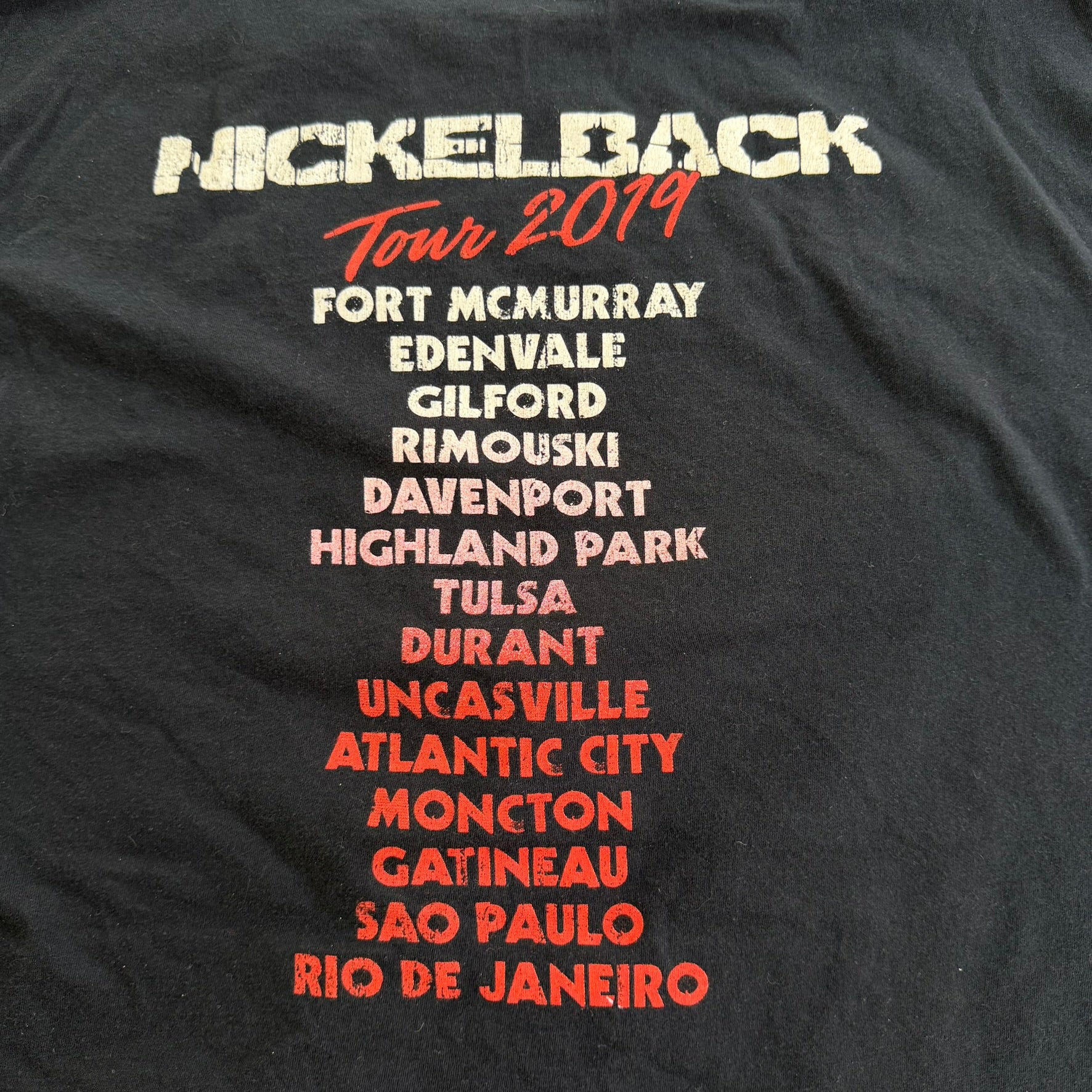 J- '19 Nickelback Tour Graphic Tee - L