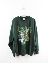 Load image into Gallery viewer, Vintage Deers In Forest Crewneck
