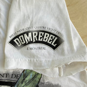 Vintage Dom Rebel Wasp Motorcycle Made In Canada V Neck Tee - M