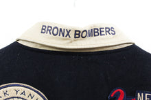 Load image into Gallery viewer, Z- Vintage Jeff Hamilton Yankees MLB Bronx Bombers Reversible Leather Varsity Jacket
