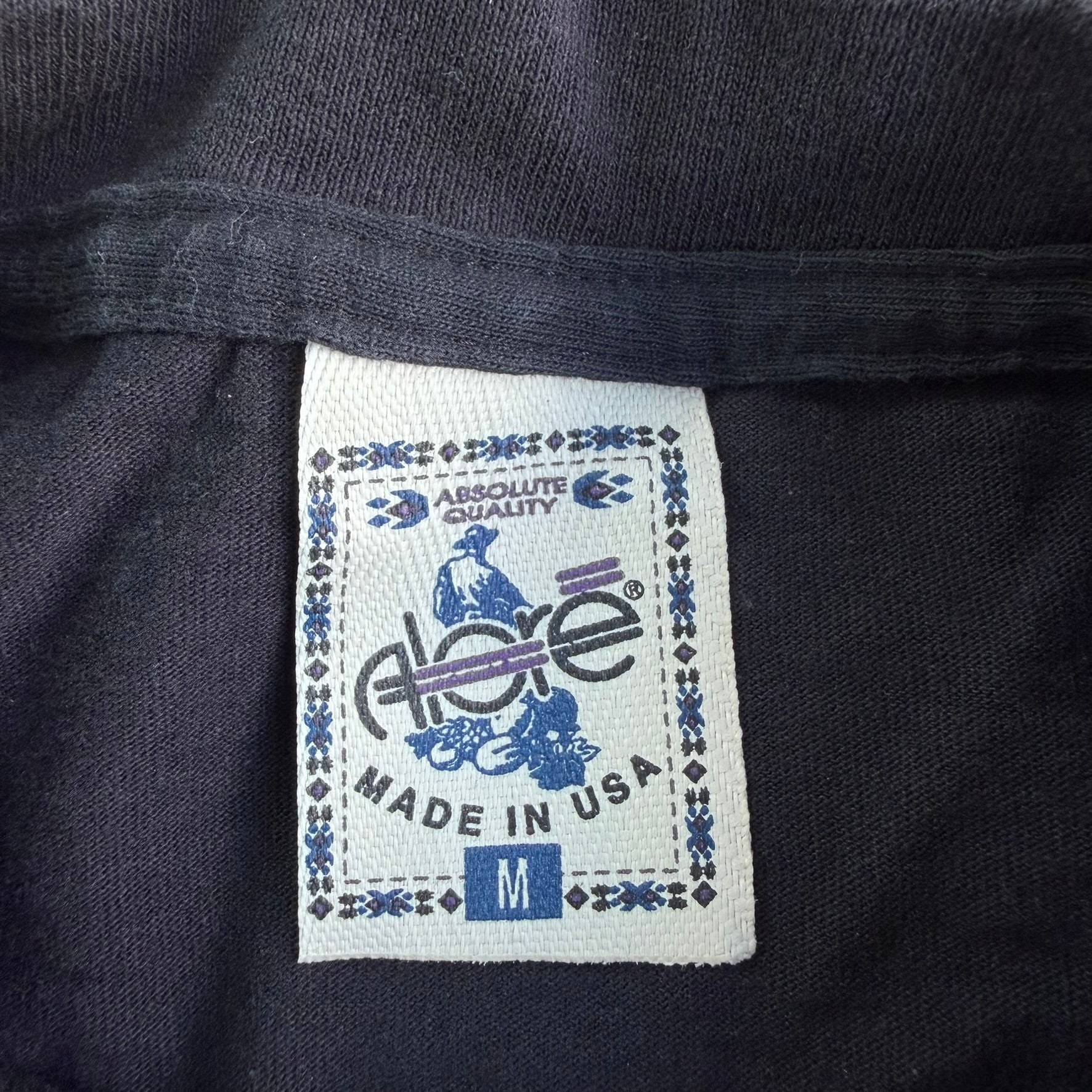 Vintage '00 Alore Wolf Graphic Made In USA Single Stitch Tee - M