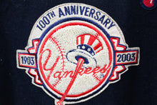 Load image into Gallery viewer, Z- Vintage Jeff Hamilton Yankees MLB Bronx Bombers Reversible Leather Varsity Jacket
