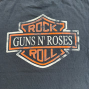 J- Vintage Guns & Roses Graphic & Text Tee - L