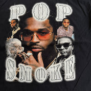J- Pop Smoke Text & Pictures Graphic Made In USA Tee - L