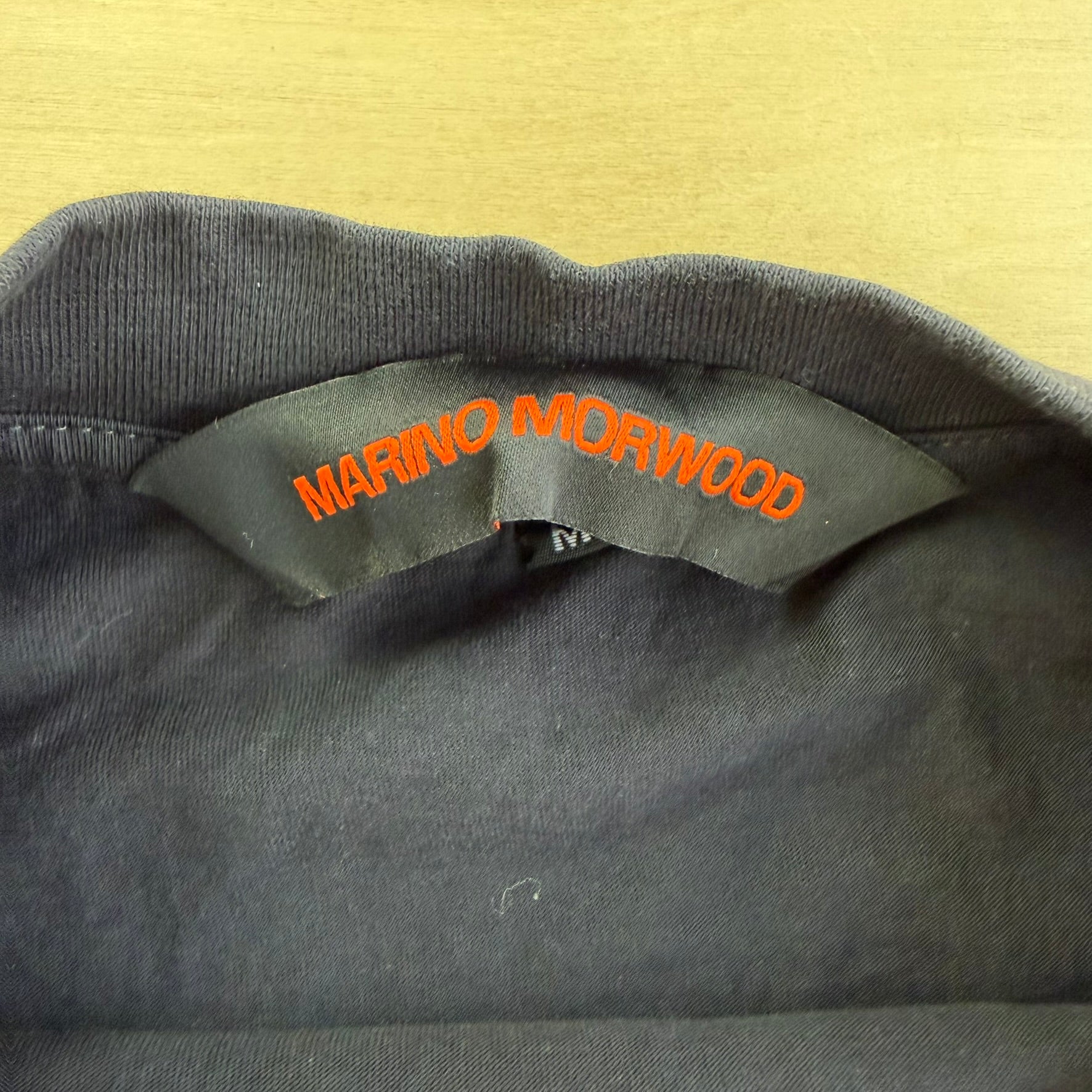 J- Kanye West Text & Pictures Graphic Marino Morwood Tag Tee - M