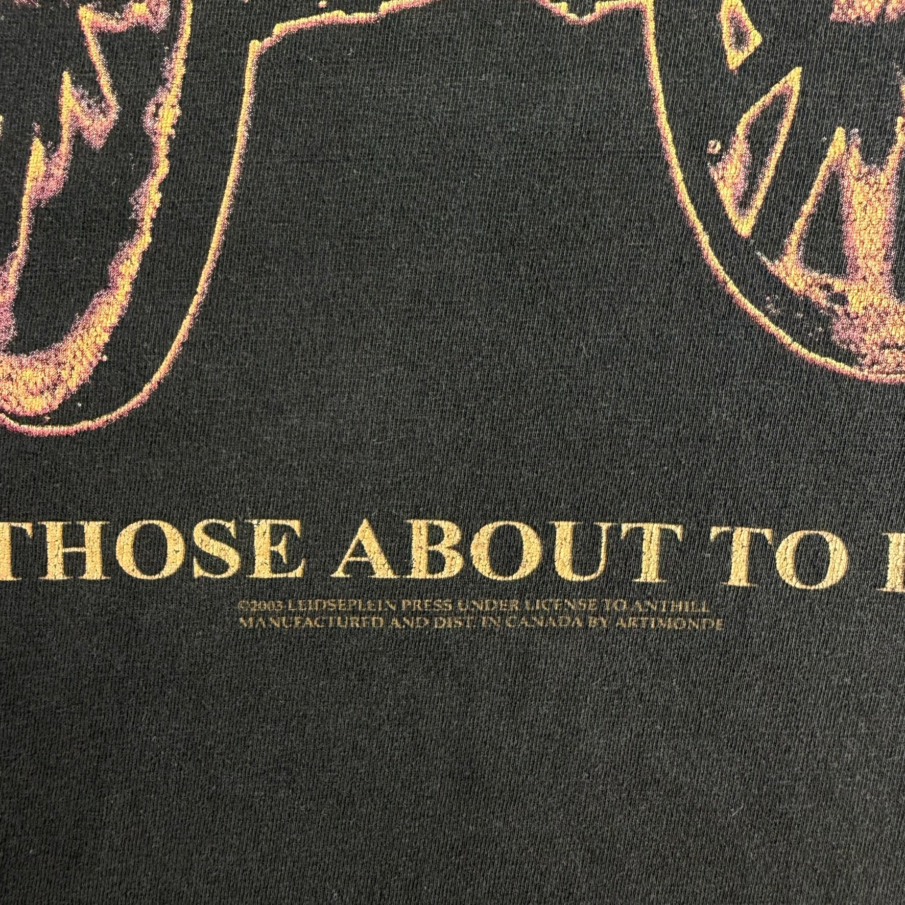 Vintage '03 AC/DC For Those About To Rock Graphic Artimonde Tag Tee - XL