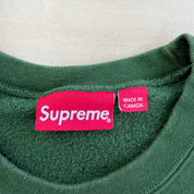 J- Supreme FW20 Small Box Logo Embroidered Green Crewneck - L