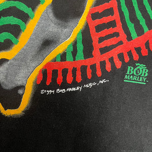 D- Vintage 1994 Bob Marley Playing Soccer Single Stitch Tee